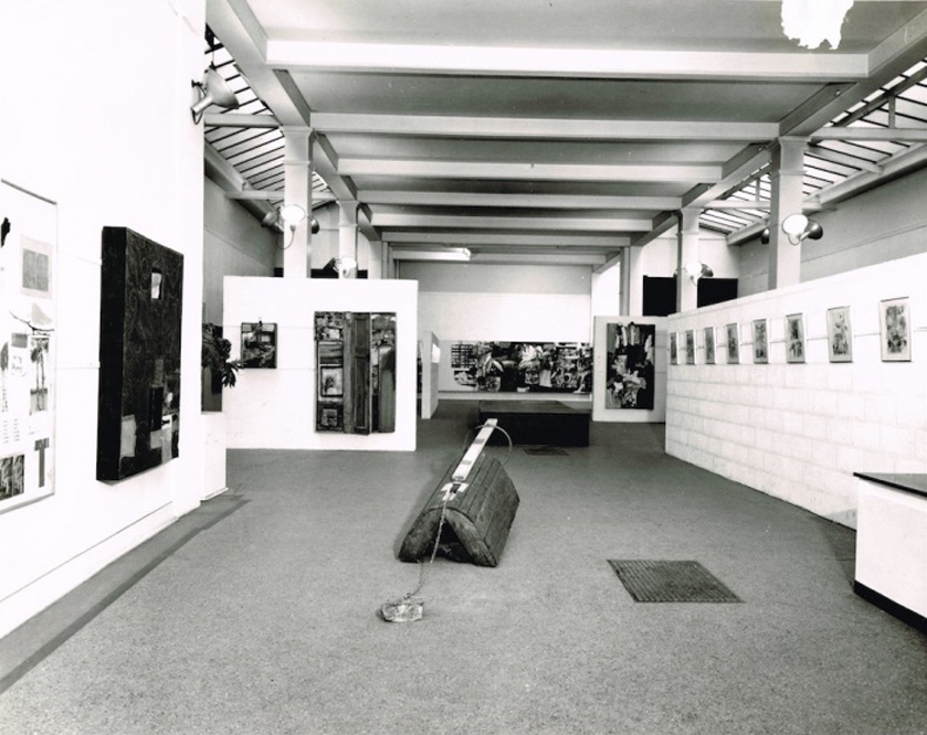 installationviewofrobertrauschenbergsexhibitionatthewhitechapelgallerylondonfrom4februaryto8march196_1
