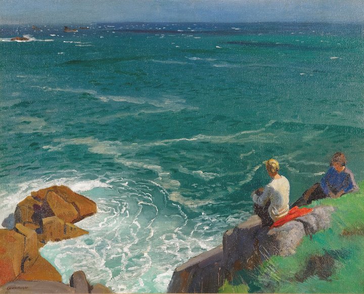 laura_knight_a_green_sea_1917_1