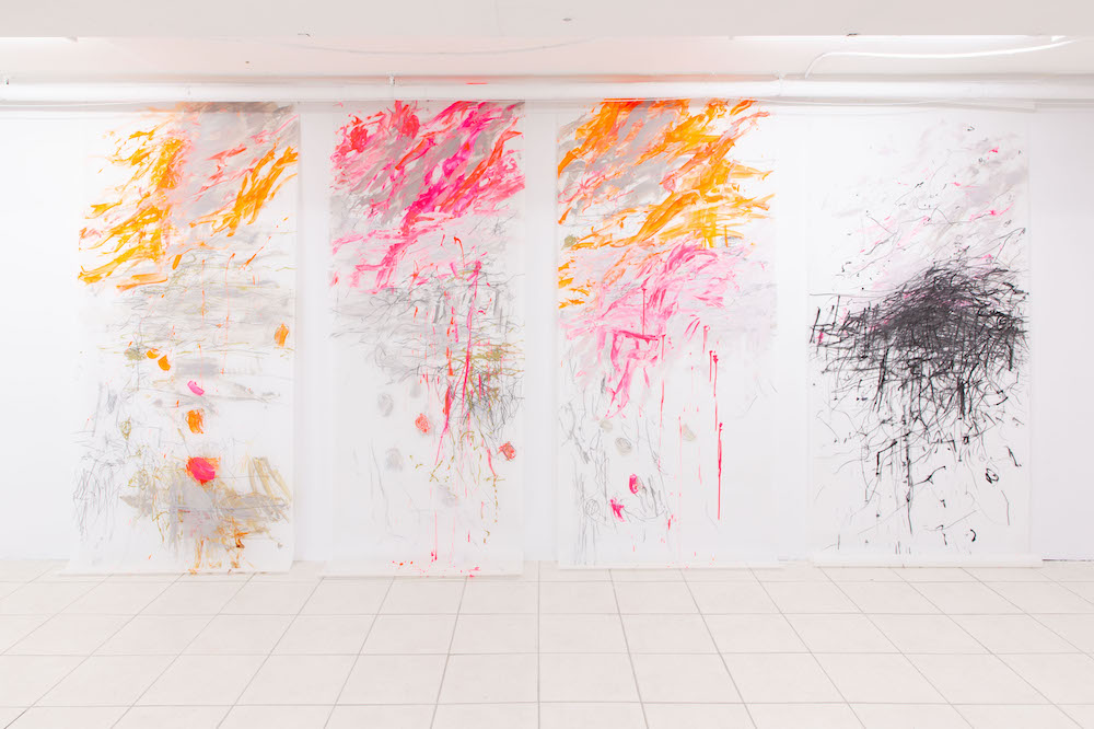 6-Sally-Spath-Five-Acts-Paint-and-graphite-on-Mylar-2022-4-x-8