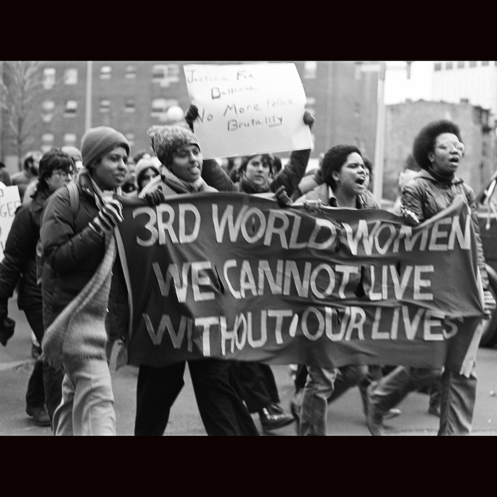 Combahee-River-Collective-Bellana-Borde-Anti-Police-Brutality-Rally-1-15-1980-copyright-Fleischmann