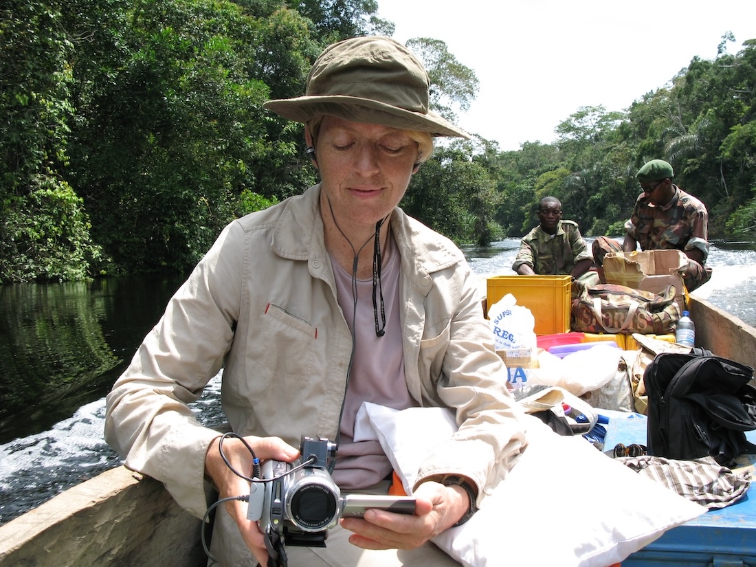 Shelly-as-Dr.-Poussait-with-video-camera-in-The-Congo